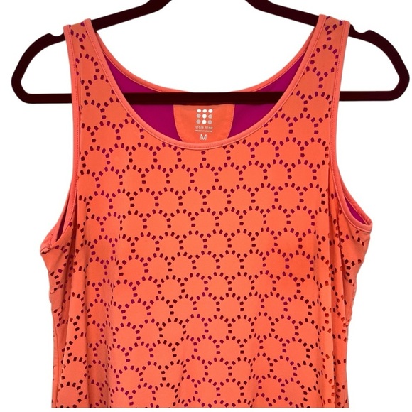 Title Nine Nimblene Orange Lasercut Stretch Outdoor Active Dress Women’s Medium - Picture 7 of 11